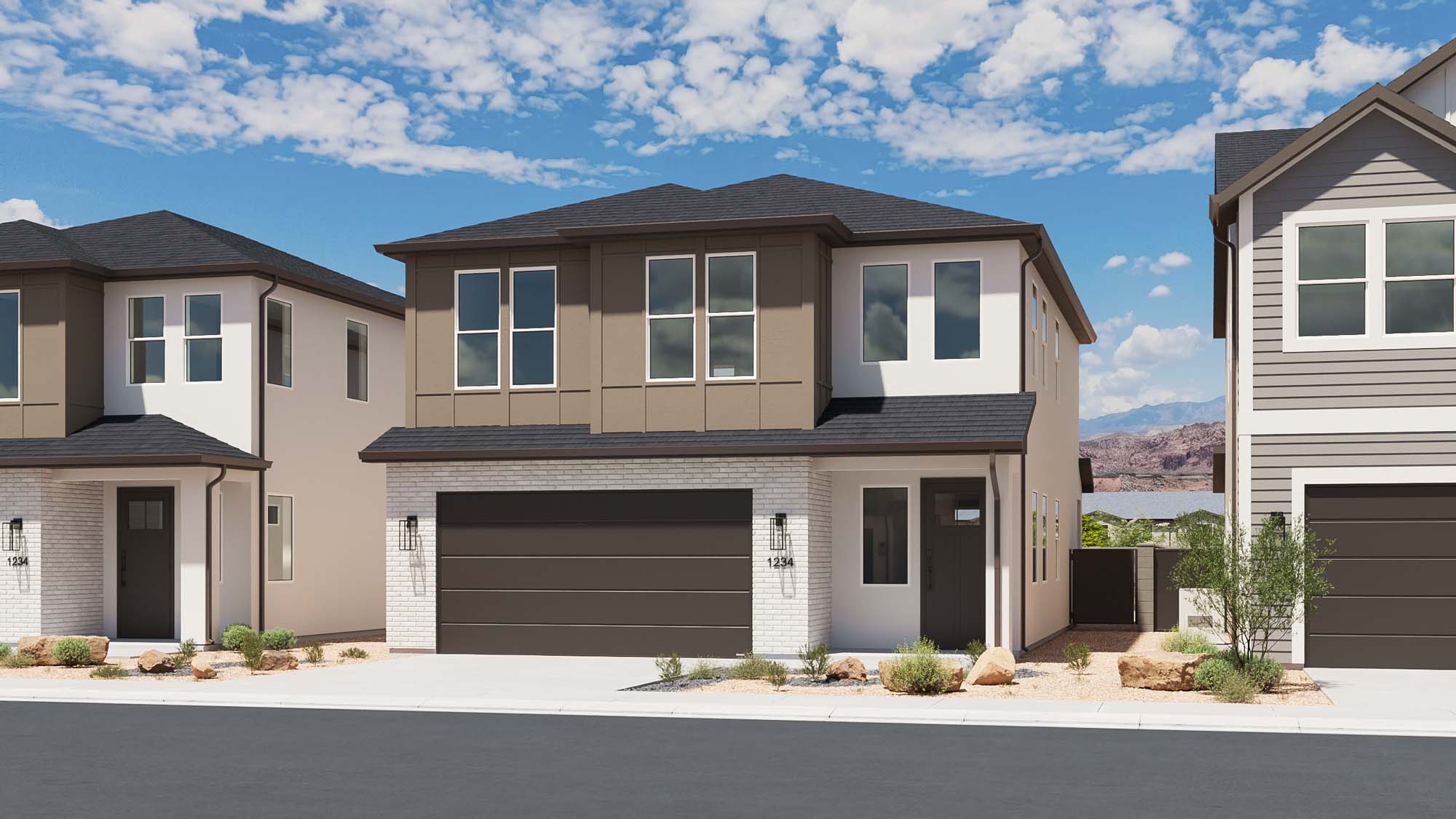 Traditional Elevation – Scheme 1 | Grapevine at Vera in Santa Clara, Utah by Cole West
