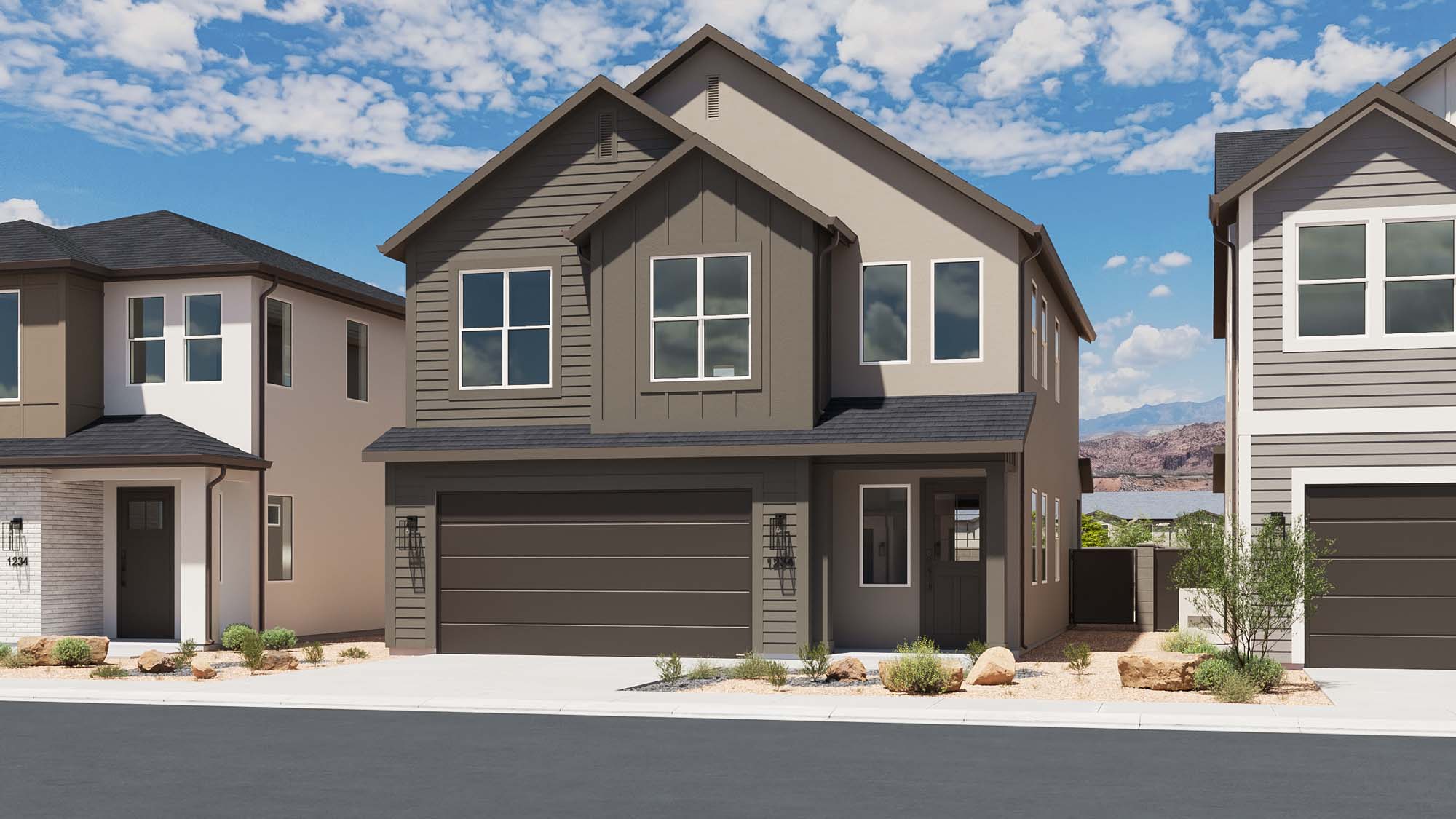 Cottage Elevation – Scheme 2 | Cliffrose at Vera in Santa Clara, Utah by Cole West