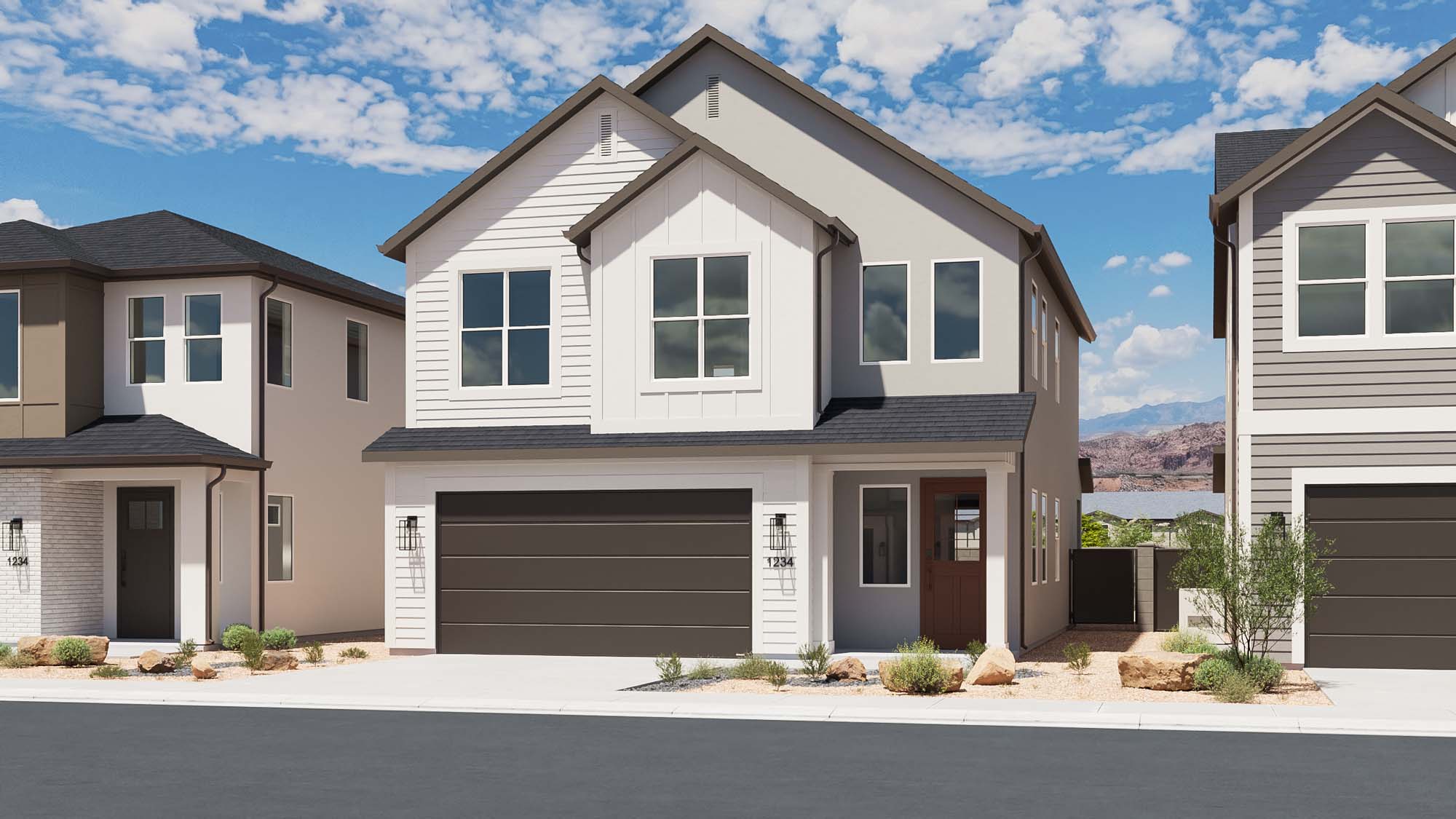 Cottage Elevation – Scheme 3 | Cliffrose at Vera in Santa Clara, Utah by Cole West