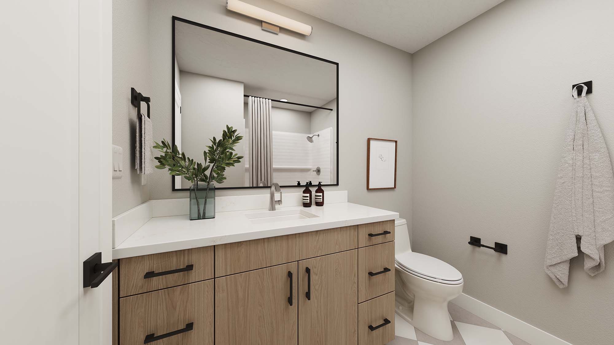 Secondary Bathroom – Package B | Cedar at Vera in Santa Clara, Utah by Cole West